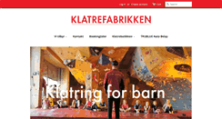 Desktop Screenshot of klatrefabrikken.no