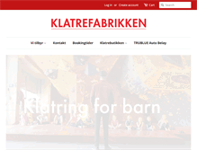 Tablet Screenshot of klatrefabrikken.no